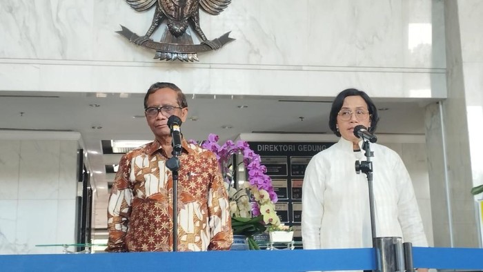 Mahfud Md dan Sri Mulyani (Brigitta-detikcom)