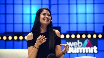 Inilah Melanie Perkins yang baru berusia 35 tahun. Saat ini, hartanya diestimasi sekitar USD 3,6 miliar atau di kisaran Rp 48 triliun, menjadikannya salah satu wanita terkaya di Australia, negara asalnya. Foto: Getty Images