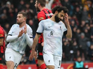 Bournemouth Vs Liverpool: Penalti Salah Melayang, The Reds Tumbang