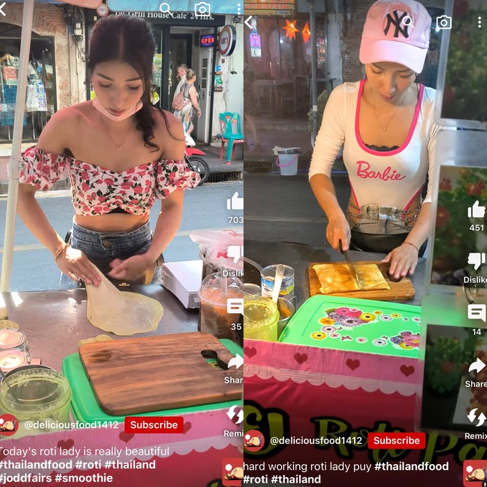 penjual makanan cantik