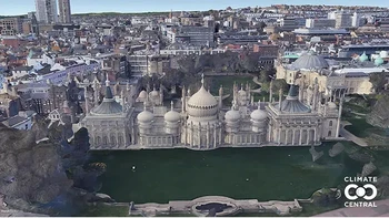 Paviliun Kerajaan, Brighton, Inggris Raya Foto: Climatecentral.org