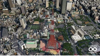 Tokyo Tower, Tokyo, Jepang Foto: Climatecentral.org