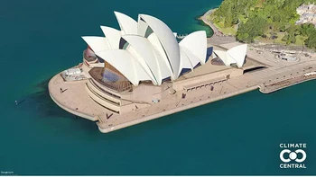 Gedung Opera Sydney, Sydney, Australia Foto: Climatecentral.org