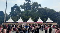 Begitu gate dibuka, BLINK masuk sekitar pukul 16.30 WIB. Foto: Delia Arnindita Larasati/detikcom