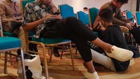 Lalu, siswa juga akan mengerjalan subtes Kemampuan Memahami Bacaan dan Menulis. Foto: Try out SNBT detikEdu Lets Try It Out (Trisna Wulandari/detikcom)