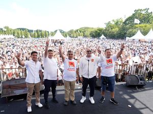 Antusiasme Puluhan Ribu Warga Bali Ikut Jalan Sehat Prabowo