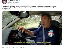 Meme Liverpool Kalah dari Juru Kunci, Cuma Bisa Banggain 7 Up