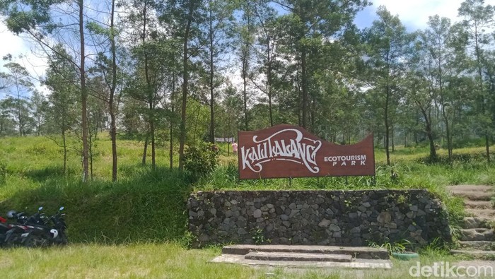 Objek wisata Kali Talang di Desa Balerante, Kecamatan Kemalang, Klaten, Minggu (12/3/2023).