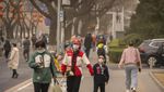 Penampakan Kota Beijing Diselimuti Badai Debu