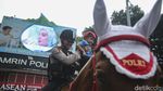 Saat Polisi Berkuda Jadi Primadona di CFD Jakarta