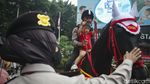 Saat Polisi Berkuda Jadi Primadona di CFD Jakarta