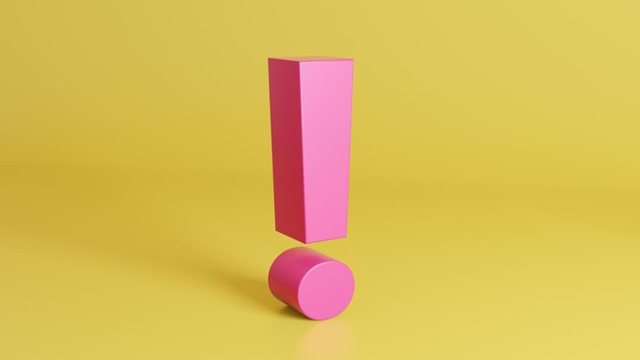 Exclamation mark background