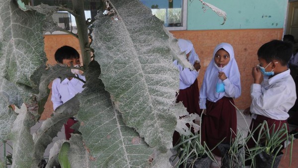 Hujan Abu Erupsi, Begini Aktivitas Sekolah di Lereng Gunung Merapi