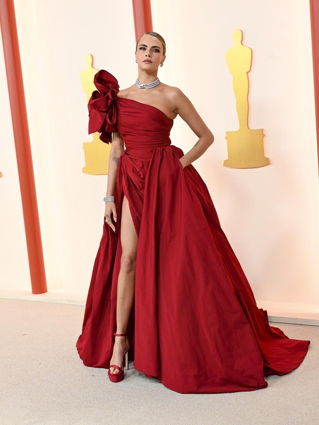 Cara Delevingne at the 95th Annual Academy Awards held at Ovation Hollywood on March 12, 2023 in Los Angeles, California. (Photo by Gilbert Flores/Variety via Getty Images)
