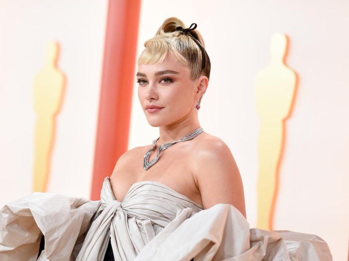 Florence Pugh at the 95th Annual Academy Awards held at Ovation Hollywood on March 12, 2023 in Los Angeles, California. (Photo by Gilbert Flores/Variety via Getty Images)