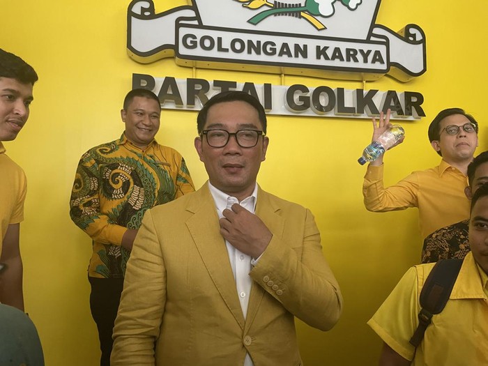 Gubernur Jabar sekaligus Waketum Partai Golkar Ridwan Kamil.