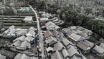 Hujan Abu Merapi Guyur Dusun Trono Magelang