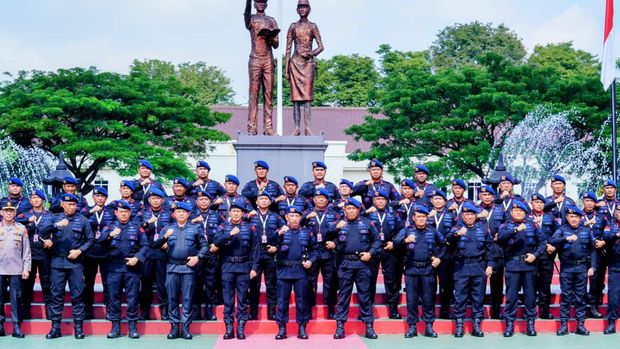 Kapolri Jenderal Listyo Sigit Prabowo di rakernis Brimob di Akpol Semarang (Dok. Istimewa)