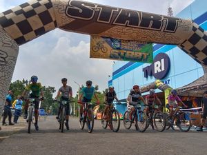 Konsep Tak Biasa, Balap Sepeda Finisnya di Studio Televisi