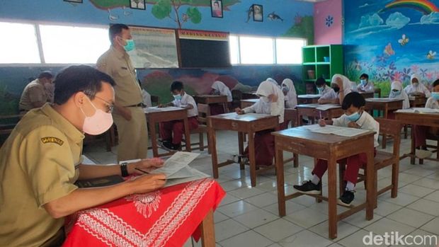 Kegiatan pembelajaran di SDN 2 Tlogolele, Selo, Boyolali, Senin (13/3/2023).