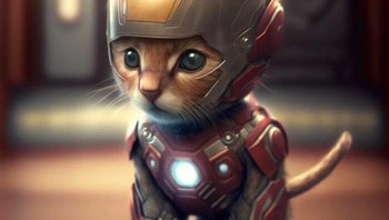 Iron Man Kitty. Foto: Boredpanda/Dreams AI