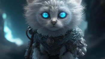 The Night King Kitty. Foto: Boredpanda/Dreams AI