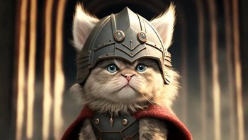 Thor Kitty. Foto: Boredpanda/Dreams AI