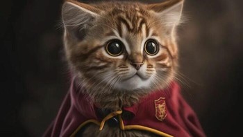 Hermione Granger Kitty. Foto: Boredpanda/Dreams AI