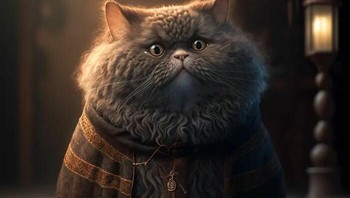 Rubeus Hagrid Kitty. Foto: Boredpanda/Dreams AI