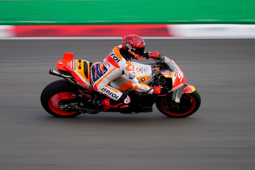 Marc Marquez (93) of Spain and Repsol Honda Team Honda during the Portimao MotoGP Official Test at Portimao Circuit on March 12, 2023 in Portimao, Portugal. (Photo by Jose Breton/Pics Action/NurPhoto via Getty Images)