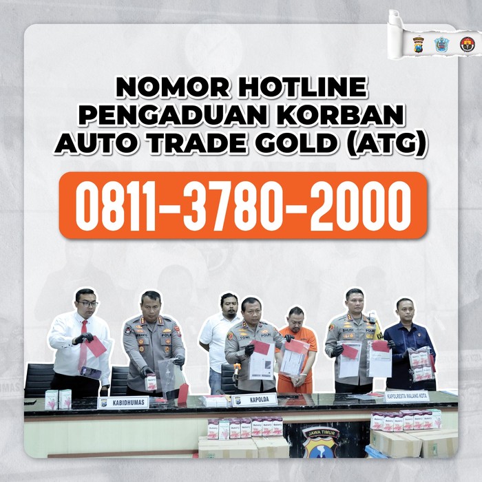 Nomor hotline pengaduan korban robot ATG