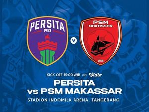 PSM Minim Peluang Hadapi Persita, Skor Masih 0-0 hingga Menit 30