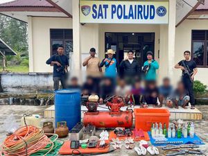 Tangkap Ikan Pakai Bahan Peledak, 8 Warga Sibolga Ditangkap di Aceh