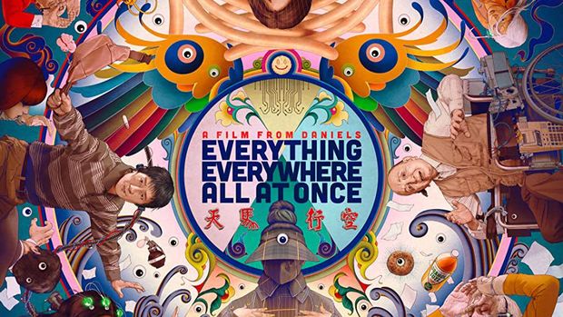 Poster film film Everything Everywhere All at Once yang memborong penghargaan di Oscar 2023.