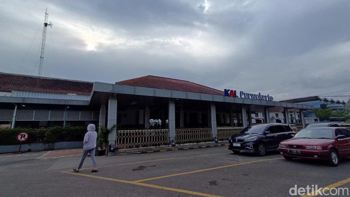 Stasiun Purwokerto, Banyumas, Senin (13/3/2023).