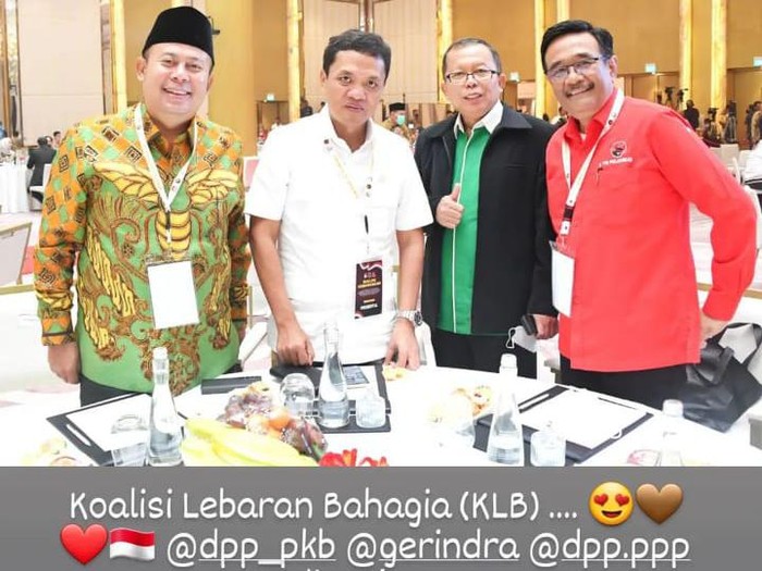 Tangkapan layar IG story Waketum PPP Arsul Sani.