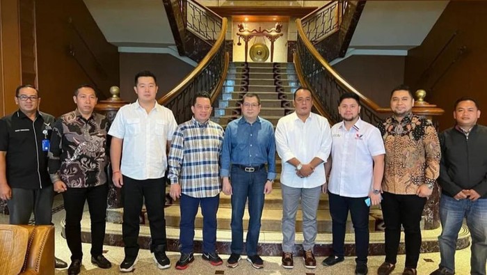 Aulia Rachman bertemu dengan Ketum Perindo Hary Tanoesoedibjo (Foto: Istimewa)