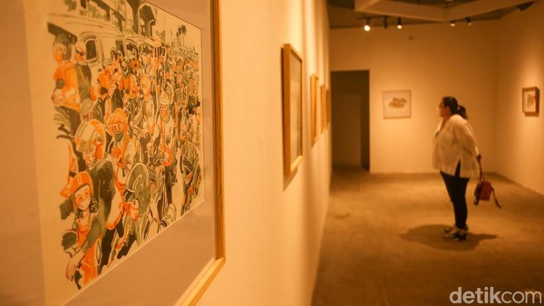 Ruang seni seluas 1200m2 ini mengusung tema Modern Luxury Indonesia Explore Indonesian Archipelago with a Touch of Arts.