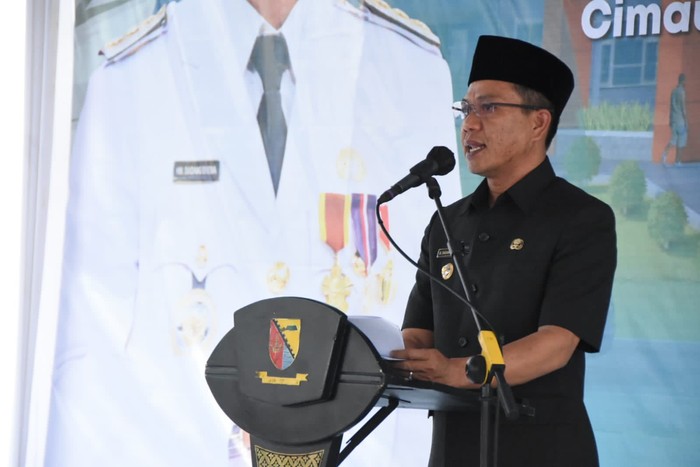 Bupati Bandung Dadang Supriatna meresmikan Rumah Sakit Umum Daerah (RSUD) Bedas Cimaung Kabupaten Bandung.