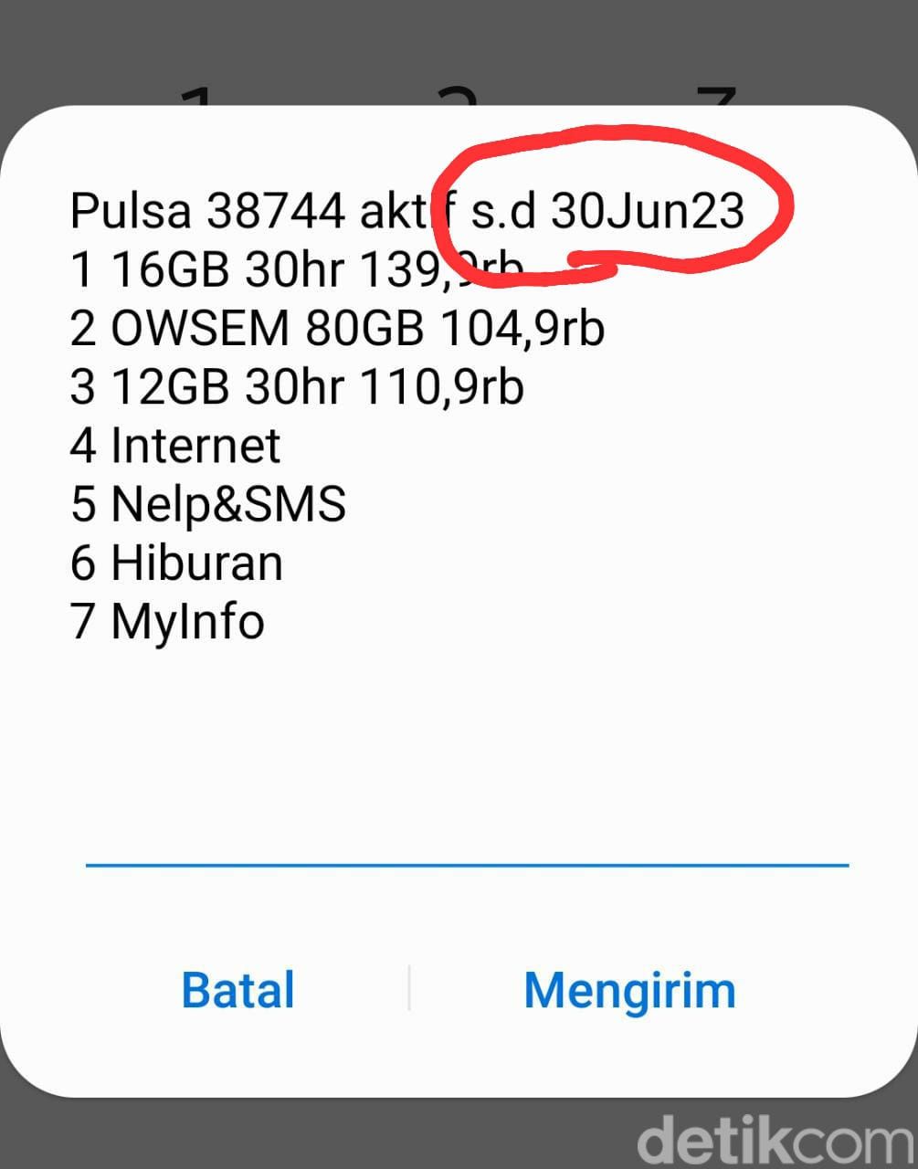 Cara cek masa aktif kartu AXIS.