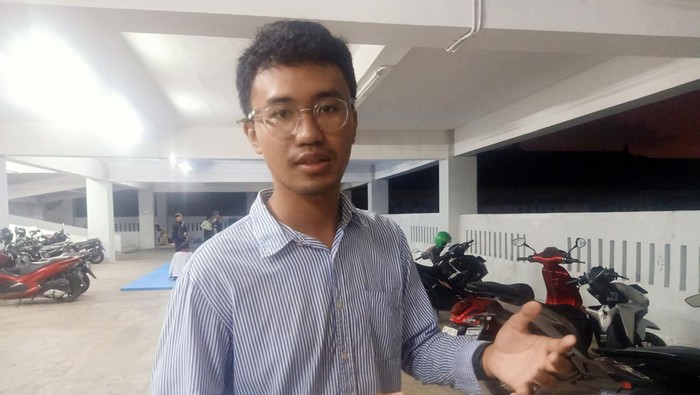 Ketua BEM PM Universitas Udayana I Putu Bagus Padmanegara (21) ditemui di Universitas Udayana, Jalan PB Sudirman, Denpasar, Bali,  Selasa (14/3/2023).