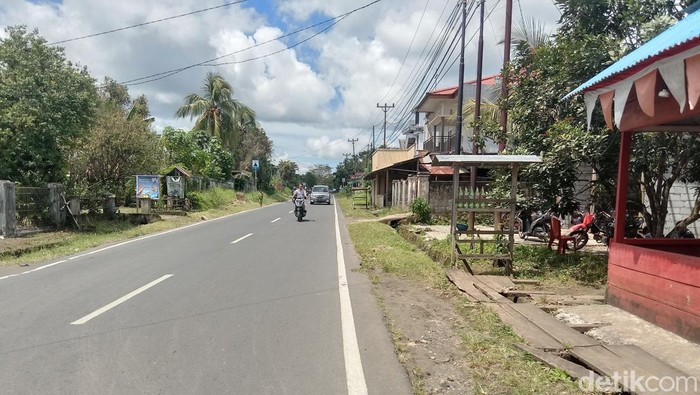 Kondisi terkini ruas jalan menuju KEK Likupang, Minut, Sulut.