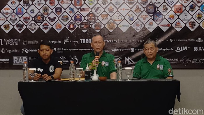 Konferensi pers Intercity Evergreen Mansion Sport XV di Solia Zigna Hotel Solo, Selasa (14/3/2023).