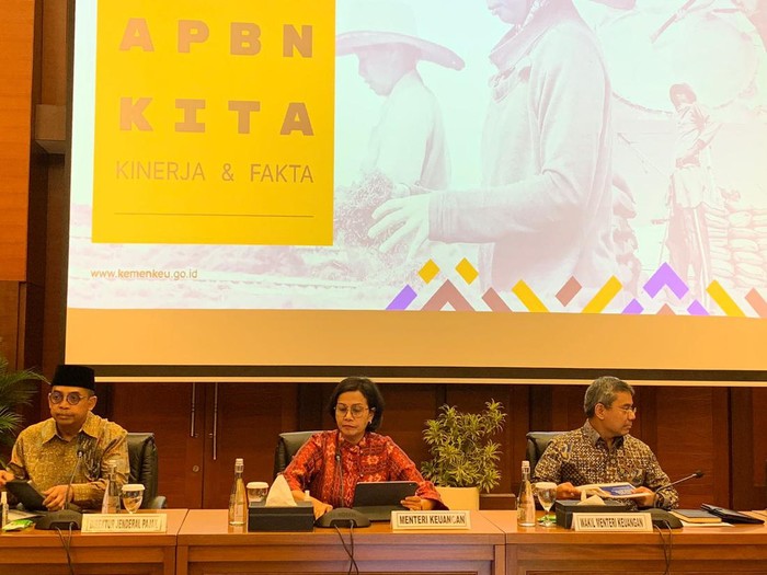 Menkeu Sri Mulyani konferensi pers APBN KiTA