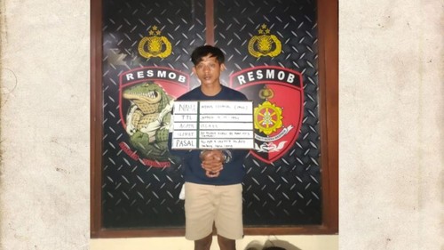 Pria kelahiran Jember pengedar uang palsu modus membeli handphone ditangkap Polsek Denpasar Selatan.