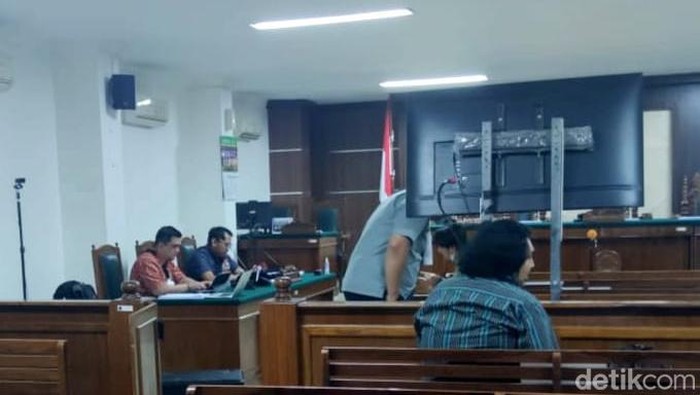 Persiapan sidang kasus suap auditor BPK RI Gilang Gumilar Cs di PN Makassar.