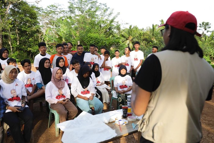 Relawan Pendukung Ganjar Gelar Workshop Lukis Batik Tasikmalaya