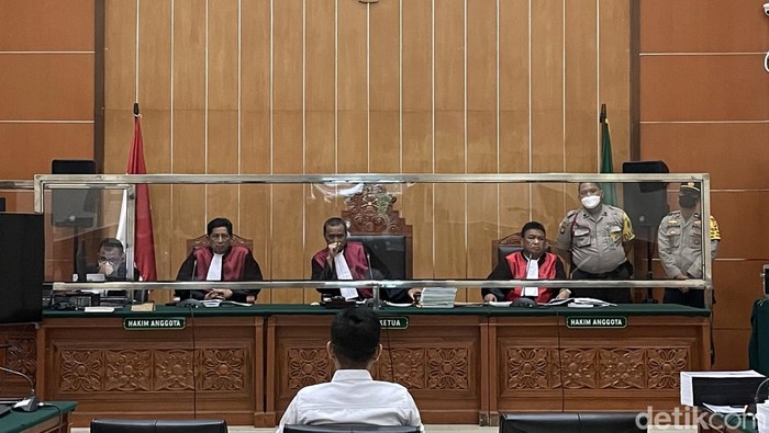 AKBP Dody saat dimintai keterangan sebagai saksi di PN Jakarta Barat, Rabu (15/3/2023).