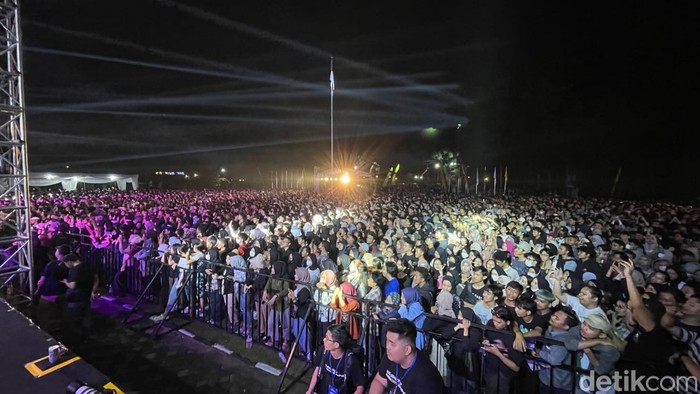 #DemiIndonesia di UNS, Solo, Jawa Tengah, 15 Maret 2023. (Ahmad Toriq/detikcom)
