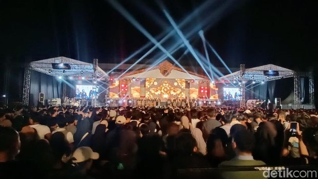 #DemiIndonesia di UNS, Solo, Jawa Tengah, 15 Maret 2023. (Ahmad Toriq/detikcom)
